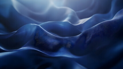 Obraz premium Abstract 3D Blue Wavy Background