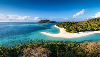 Scenic aerial views of coastal resorts.  