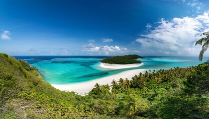 Fototapeta premium Panoramic views of stunning resorts. 