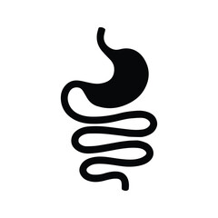 Gastric Icon. Healthy human stomach. Digestive Signs.  Human anatomy.