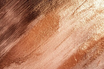Fototapeta premium Abstract texture of brushed copper with metallic sheen. Ideal for backgrounds or design material, offering warmth and elegance.