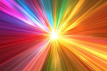 Obraz premium Vibrant burst of colors creating a dynamic abstract pattern. Perfect for backgrounds, designs, or creative projects needing energy.