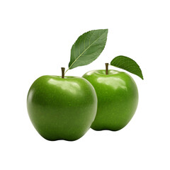 Fresh apple fruit isolated on a transparent background by AI generative