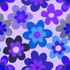 seamless pattern with flowers