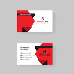 Business Card Design, Professional Minimalist Business Card Template.