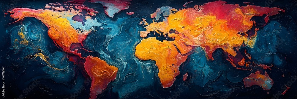 Aufkleber Visualizing Global Economic Dynamics:Navigating Fluctuations and Opportunities in the Ever-Evolving International Market Landscape