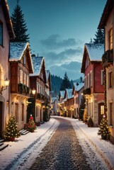 Naklejka premium Christmas holidays greeting banner template christmas background Ultra realistic Photorealistic picturesque scenery