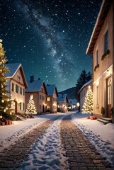 Fototapeta premium Xmas christmas flat lay copy space light background with shiny stars christmas background Ultra realistic Photorealistic picturesque scenery