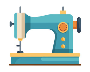 Sewing machine vector illustration isolated on a white background