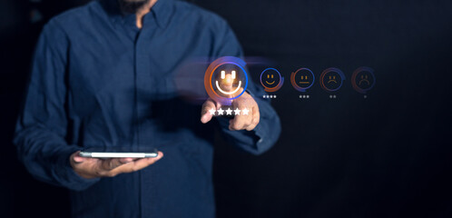 A person interacting with a digital interface, showcasing advanced technology and user engagement in a modern setting.