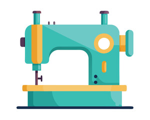 Sewing machine vector illustration isolated on a white background