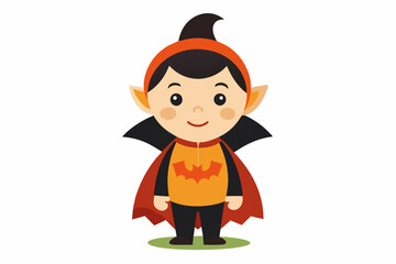 little girl and children, kids color child superhero cartoon silhouette vector illustration with white background