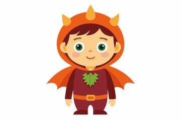 little girl and children, kids color cartoon vector illustration with white background