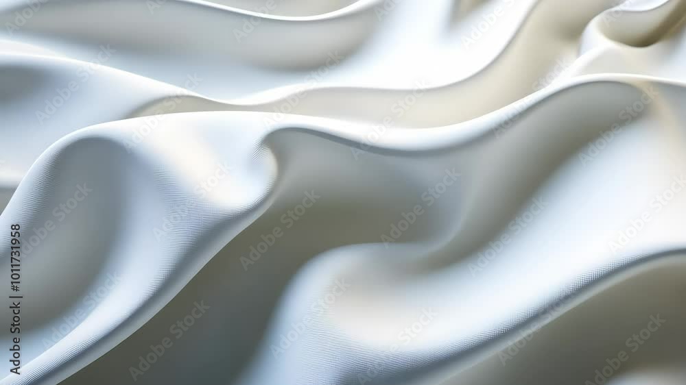Aufkleber white silk fabric texture with gentle folds, abstract background. luxurious and elegant material con