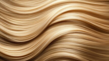 Blonde Hair Waves Texture Background