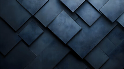 Abstract Background - Dark Blue Geometric Squares