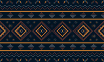Ancient echoes Aztec geometric seamless patterns southwest Navajo Native American tribal ethnic colorful for textile printing