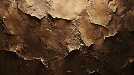 Dark Brown Cracked Stone Texture Background