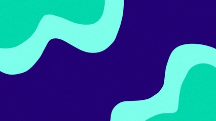 Fototapeta premium Wavy abstract design in green and purple colors. Minimalist art style, creating a subtle and modern visual appeal.