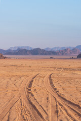 Wadi Rum landscape, Aqaba, Jordan