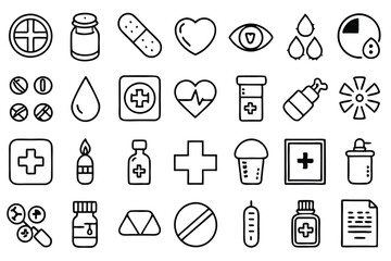 Fototapeta premium set of trees