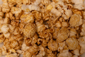 Caramel flavoured popcorn