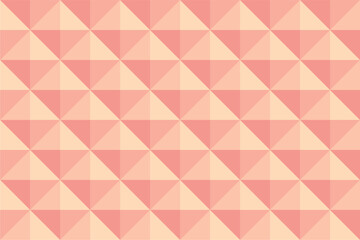 Fototapeta premium Peach background in diamond shape pattern. Triangle 3D pixel background.