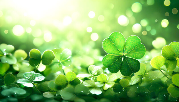 Kleebl&auml;tter Hintergrund Gl&uuml;ck 