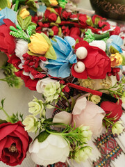 Floral still life in Ukrainian style