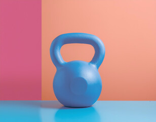 Kettlebell Weight Lifting Workout Object Studio Shot