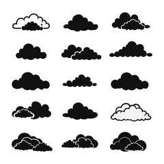 A black and white picture of clouds and the words the word in black and white