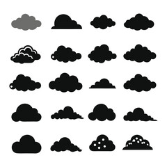 A black and white picture of clouds and the words the word in black and white
