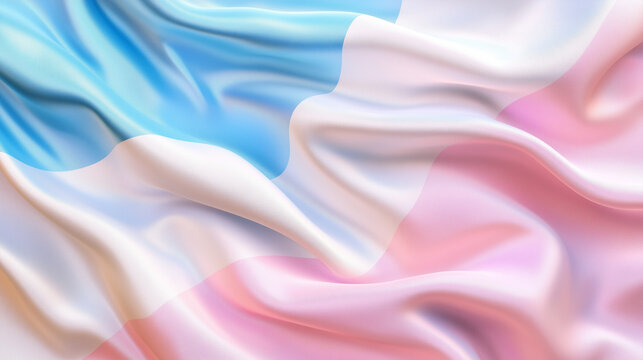 Waving Transgender flag. Transfer remembrance Day