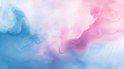 swirling pastel hues, fluid watercolor texture, dreamy pink and blue gradients, abstract painterly effect, soft cloud-like formations