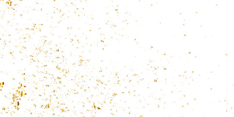 Vector gold particles confetti glitter on transparent background.  Gold sparks and doted golden glitter special light effect celebration background. 