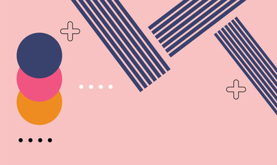 Abstract background with circles. geometric pattern. Vector illustration.