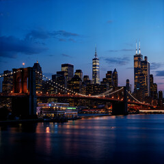 Obraz premium New York City Manhattan Skyline Panorama