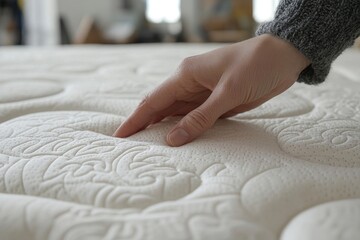 Hand Testing Mattress, Generative AI