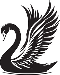 Fototapeta premium Silhouette vector photo animal duck illustrations 