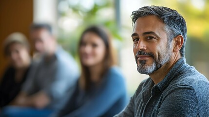 Obraz premium Group Therapy Session Promoting Community Connection