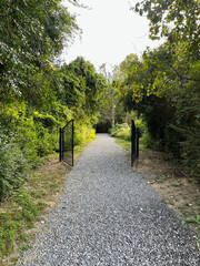 open gates in the park