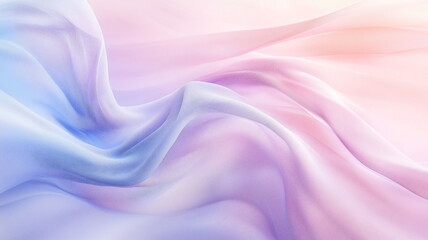 Fototapeta premium Flowing structure of smooth pastel-colored lines resembling fluid fabric in gentle motion
