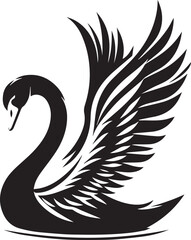 Obraz premium Silhouette vector photo animal duck illustrations 