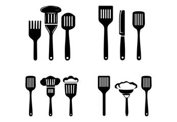 Spoon Fork Knife Vector Illustration
