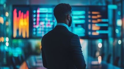 Business Presentation In Meeting Room. People Looking, Generative AI