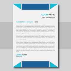 Professional letterhead template design for business project.