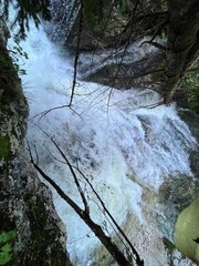 The Šunik water grove or waterfalls on the Lepenca stream (Bovec, Slovenia) - Der Sunik-Wasserhain oder Wasserfälle am Bach Lepenca (Bovec, Slowenien) - Šunikov vodni gaj v Lepeni (Bovec, Slovenija) © Mario