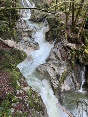 The Šunik water grove or waterfalls on the Lepenca stream (Bovec, Slovenia) - Der Sunik-Wasserhain oder Wasserfälle am Bach Lepenca (Bovec, Slowenien) - Šunikov vodni gaj v Lepeni (Bovec, Slovenija) © Mario