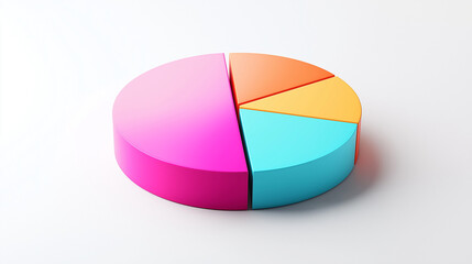 Obraz premium An icon set depicting a pie chart divided into 29 segments, useful for infographics and data representation, Ai