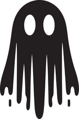 A scary spooky night halloween festival haunted house ghost vector art flat design illustrations